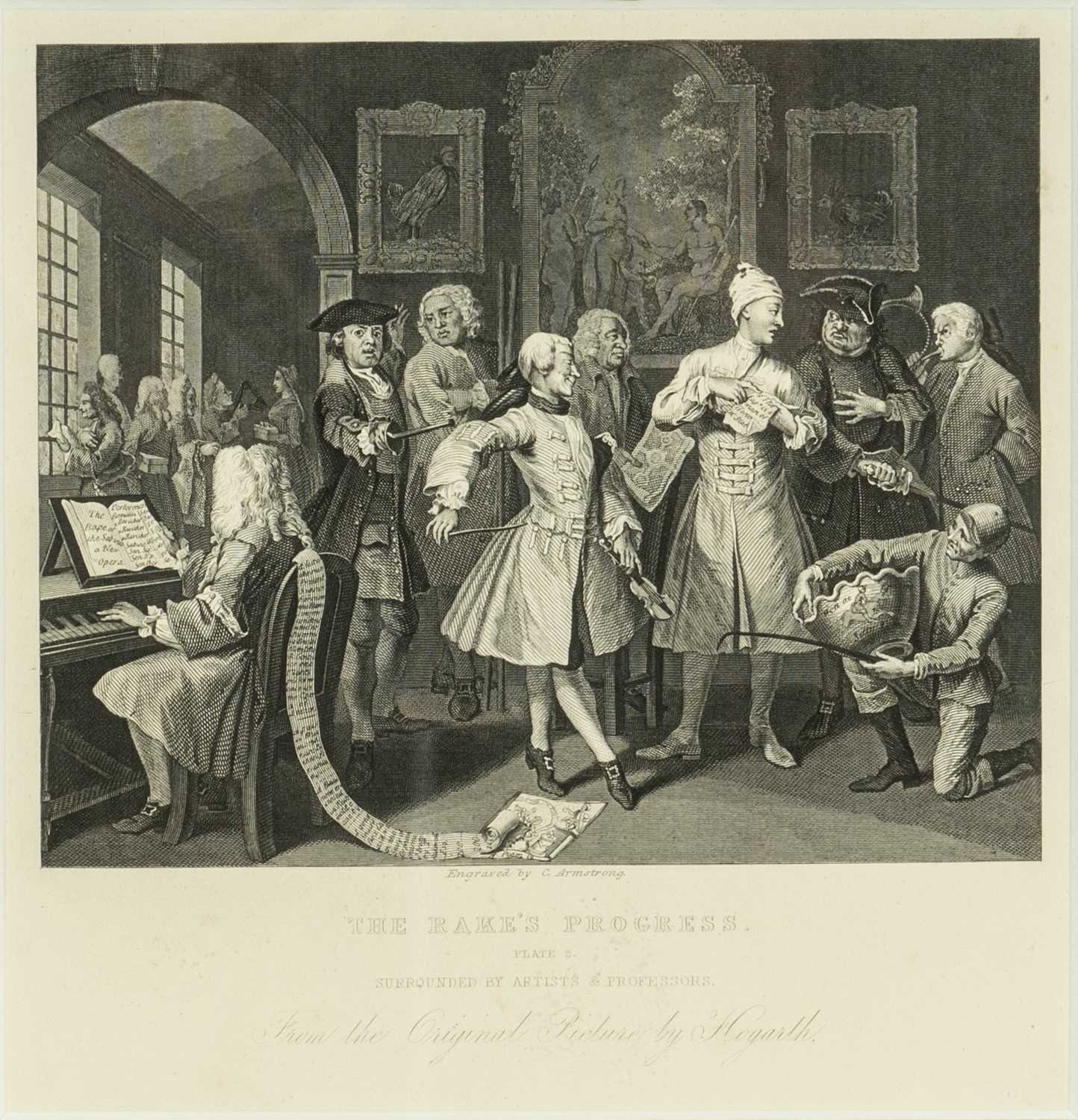 ASSORTED HOGARTH PRINTS, later impressions, including seven from The Rake's Progress and four from - Image 2 of 12