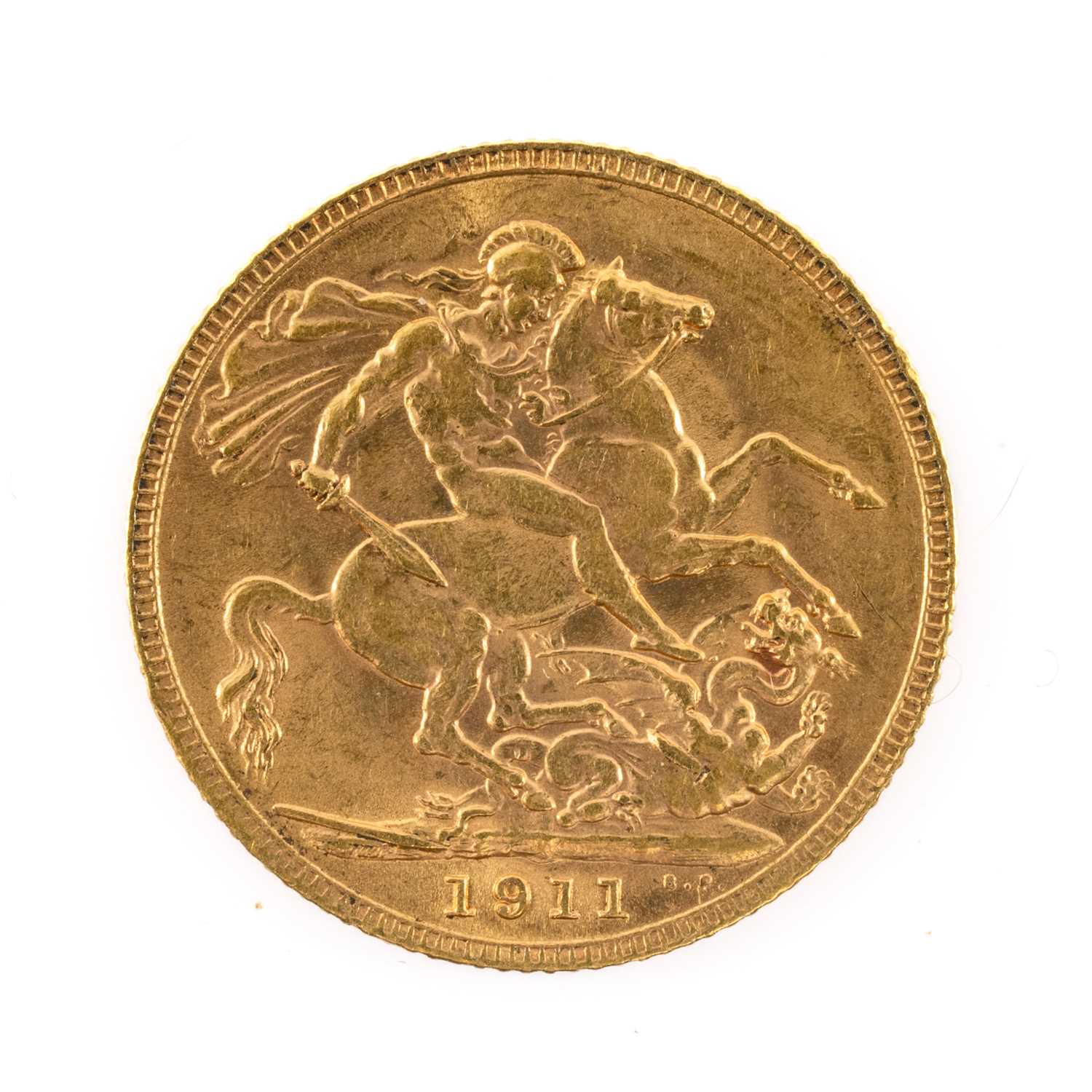 GEORGE V GOLD SOVEREIGN, 1911, 8.0gms Provenance: private collection Cardiff Comments: light wear