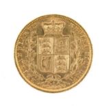 VICTORIAN GOLD SOVEREIGN, 1873, young head, shield back, 7.9gms Provenance: private collection