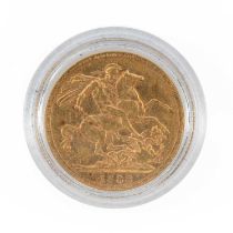 VICTORIAN GOLD SOVEREIGN, 1888, Jubilee head, 8.0gms, in box with Westminster COA Provenance: