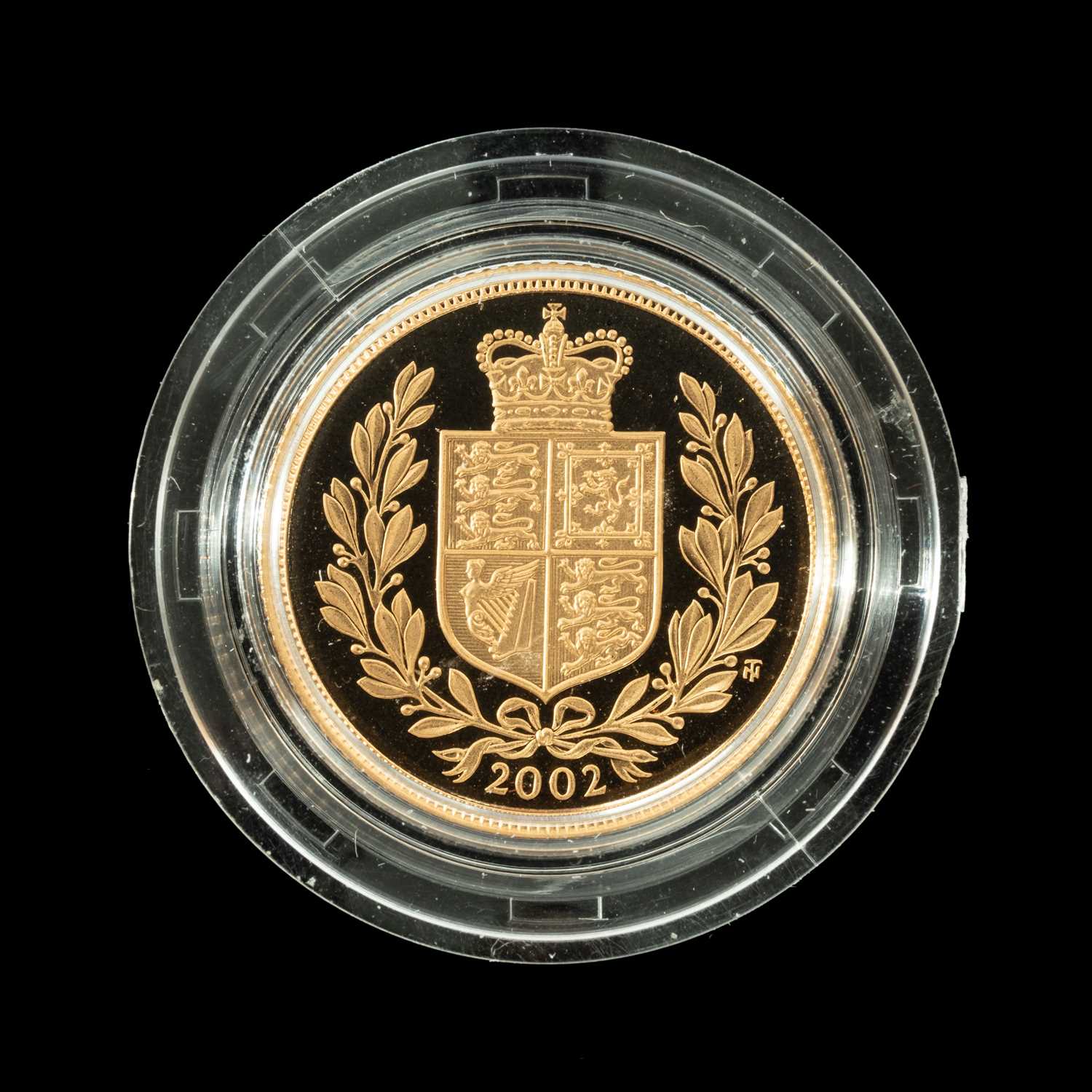 ELIZABETH II GOLD PROOF SOVEREIGN, 2002, encapsulated, 8g Provenance: private collection Cardiff