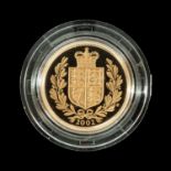 ELIZABETH II GOLD PROOF SOVEREIGN, 2002, encapsulated, 8g Provenance: private collection Cardiff