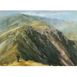 ALED PRICHARD-JONES mixed media - 'Craig Yr Ysfa', signed, 53 x 74cms Provenance: private collection