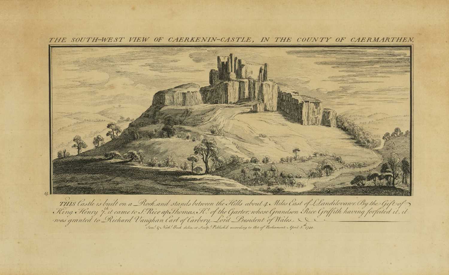 SAMUEL & NATHANIEL BUCK etchings - various castle views including, no.20 The North-East View of - Image 2 of 7