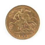 EDWARD VII GOLD HALF SOVEREIGN, 1909, 4g Provenance: private collection Cardiff