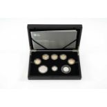 ELIZABETH II ROYAL MINT SILVER PROOF COMMEMORATIVE COIN SET, 2016, eight encapsulated coins from