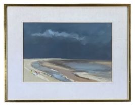 ‡ BRIAN YALE gouache - entitled verso, 'Storm Clouds' on Thackeray Gallery label, London, signed and