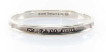 TIFFANY & CO SILVER 1837 BANGLE, stamped with signature, '925' and '1997', 31.3gms Provenance: