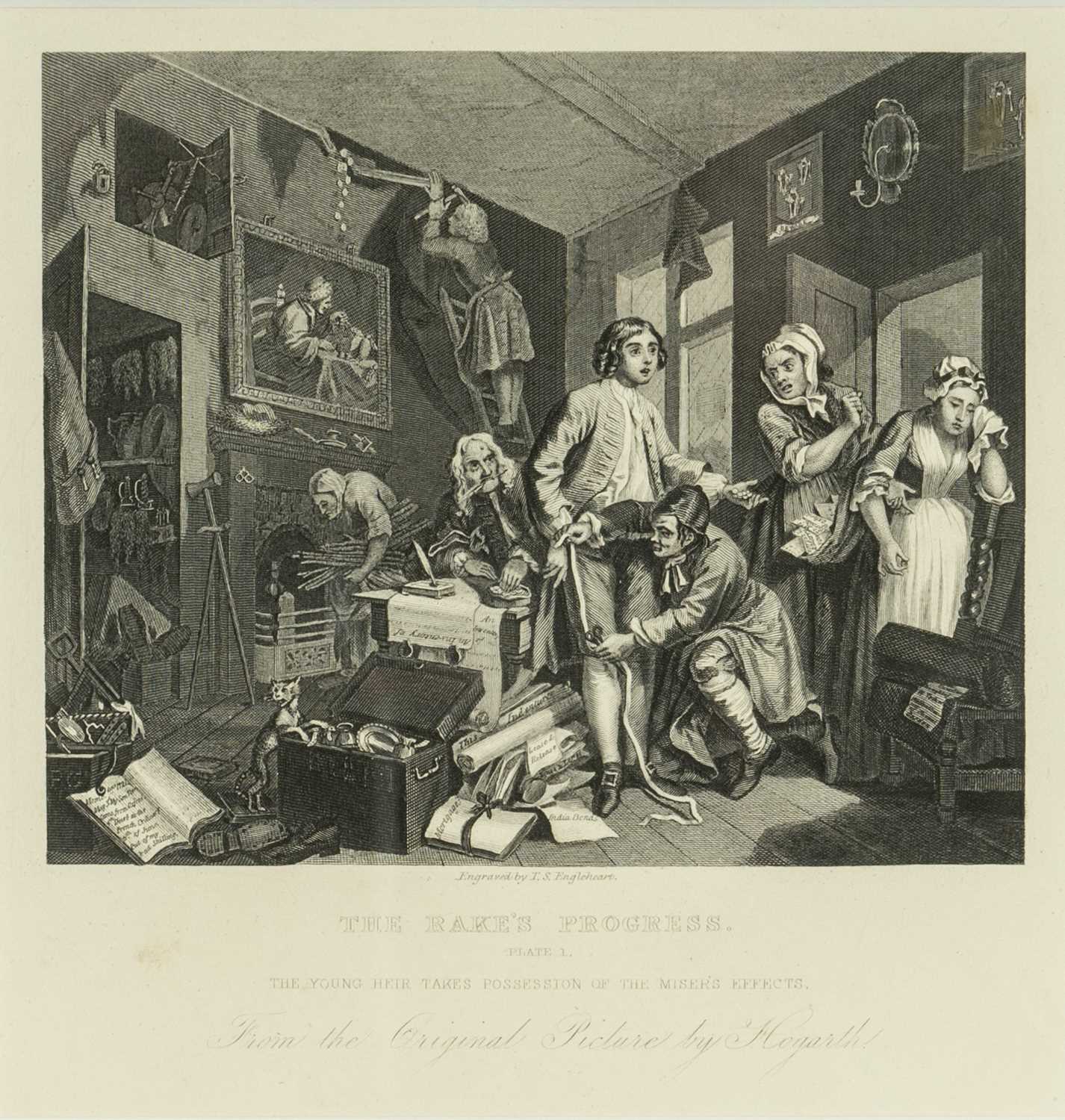 ASSORTED HOGARTH PRINTS, later impressions, including seven from The Rake's Progress and four from - Image 4 of 12