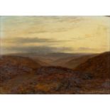 WILLIAM LUKER (1828-1907) oil on board - Goathland, moorland landscape, signed with monogram, titled