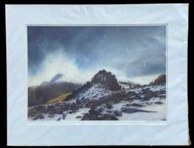 ‡ ROB PIERCY limited edition (148/500) lithograph - entitled, 'Castell y Gwynt', signed fully in