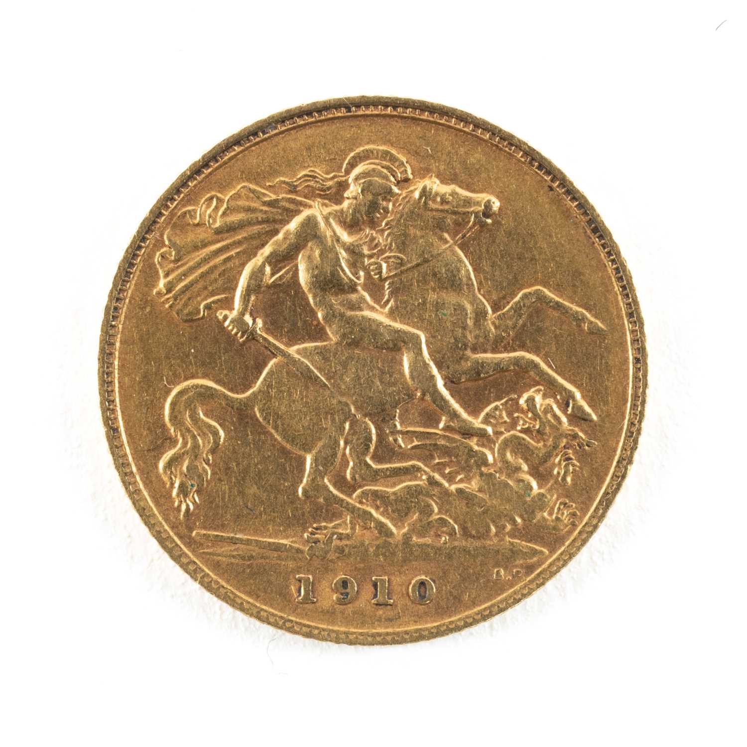EDWARD VII GOLD HALF SOVEREIGN, 1910, 4g Provenance: private collection Cardiff