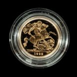 ELIZABETH II GOLD PROOF SOVEREIGN, 1992, encapsulated, 8g Provenance: private collection Cardiff