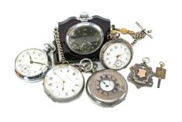 ASSORTED WATCHES comprising Smiths Empire open faced pocket watch, silver (800) open faced pocket