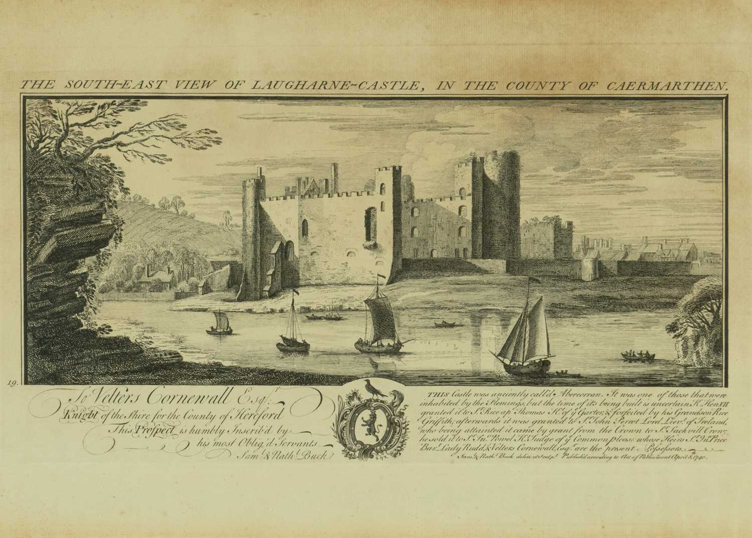 SAMUEL & NATHANIEL BUCK etchings - various castle views including, no.20 The North-East View of - Image 6 of 7