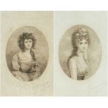 EUGENE GAUJEAN (1850-1900) pair etchings - Lady Manners; Mrs Sheridan, signed in pencil, titled