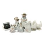 ASSORTED LLADRO PORCELAIN FIGURES, including Bountiful Blossoms 6756, Generous Gesture 6399,
