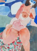 ‡ EWART JOHNS (1923-2013) watercolour - female nude, signed with initials, dated '90, 28 x 20cms