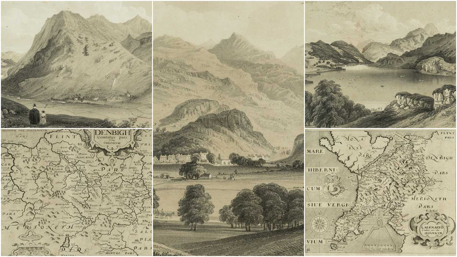 MAPS & LITHOGRAPHS J.Newman & Co, published by John Jones, Beddgelert, entitled 'Beddgelert', '