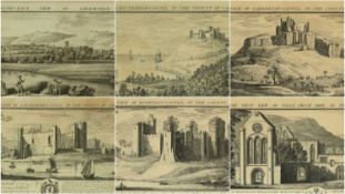 SAMUEL & NATHANIEL BUCK etchings - various castle views including, no.20 The North-East View of