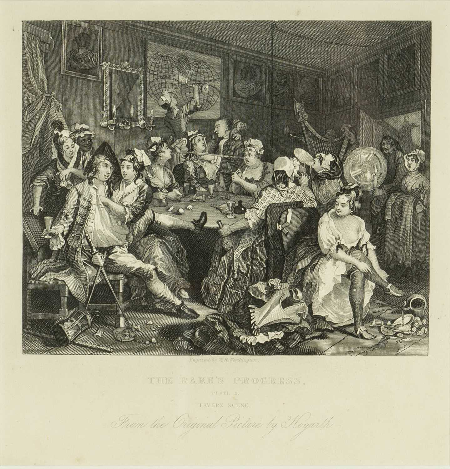 ASSORTED HOGARTH PRINTS, later impressions, including seven from The Rake's Progress and four from - Image 10 of 12