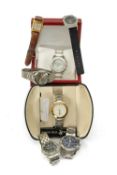 GENT'S SEIKO & FASHION WRISTWATCHES, including Seiko chronograph 100M, Seiko 100M, Seiko 5, boxed