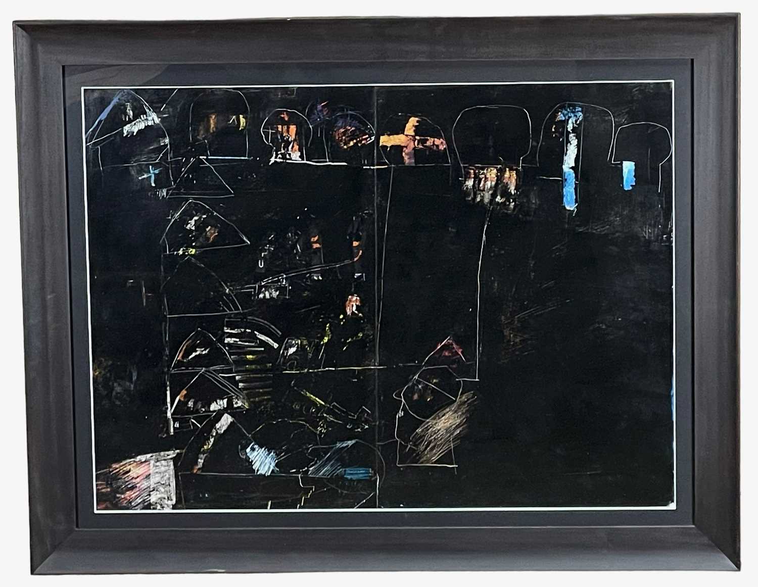 ‡ ROGER CECIL (Welsh 1942-2015) large mixed media on card - abstract, 59 x 81cms Provenance: private - Image 2 of 2
