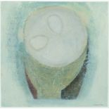 ‡ VIVIENNE WILLIAMS (Welsh b.1955) mixed media - entitled verso, 'Green Bowl with Eggs' on Martin