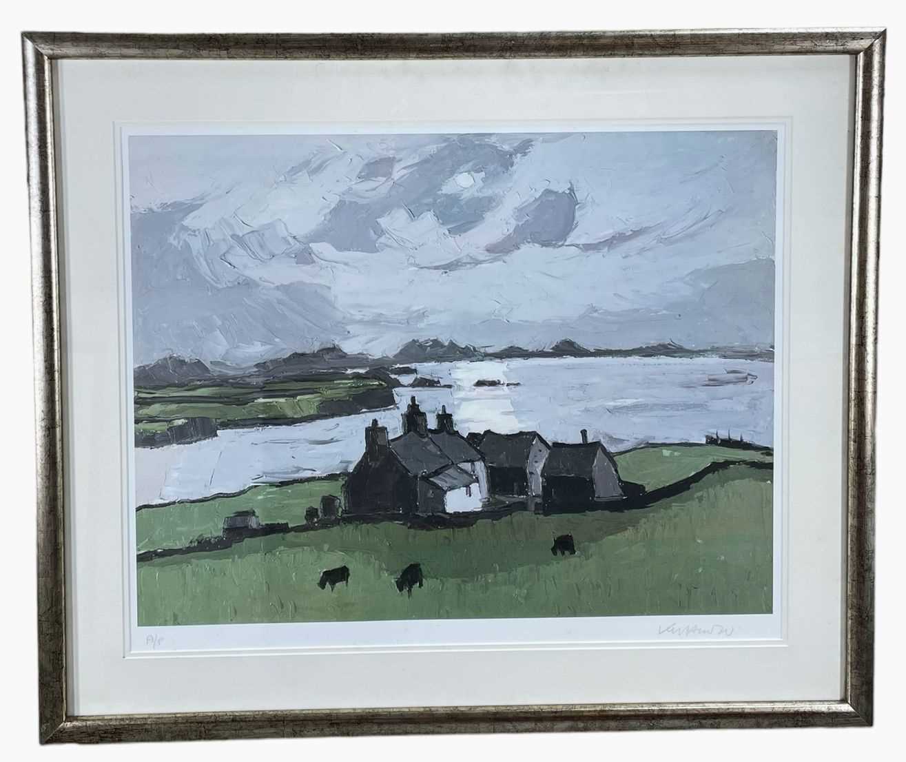 ‡ SIR KYFFIN WILLIAMS RA artist's proof lithograph - Penrhyn Du Farm, Ynys Mon (Anglesey) with Welsh - Image 2 of 2