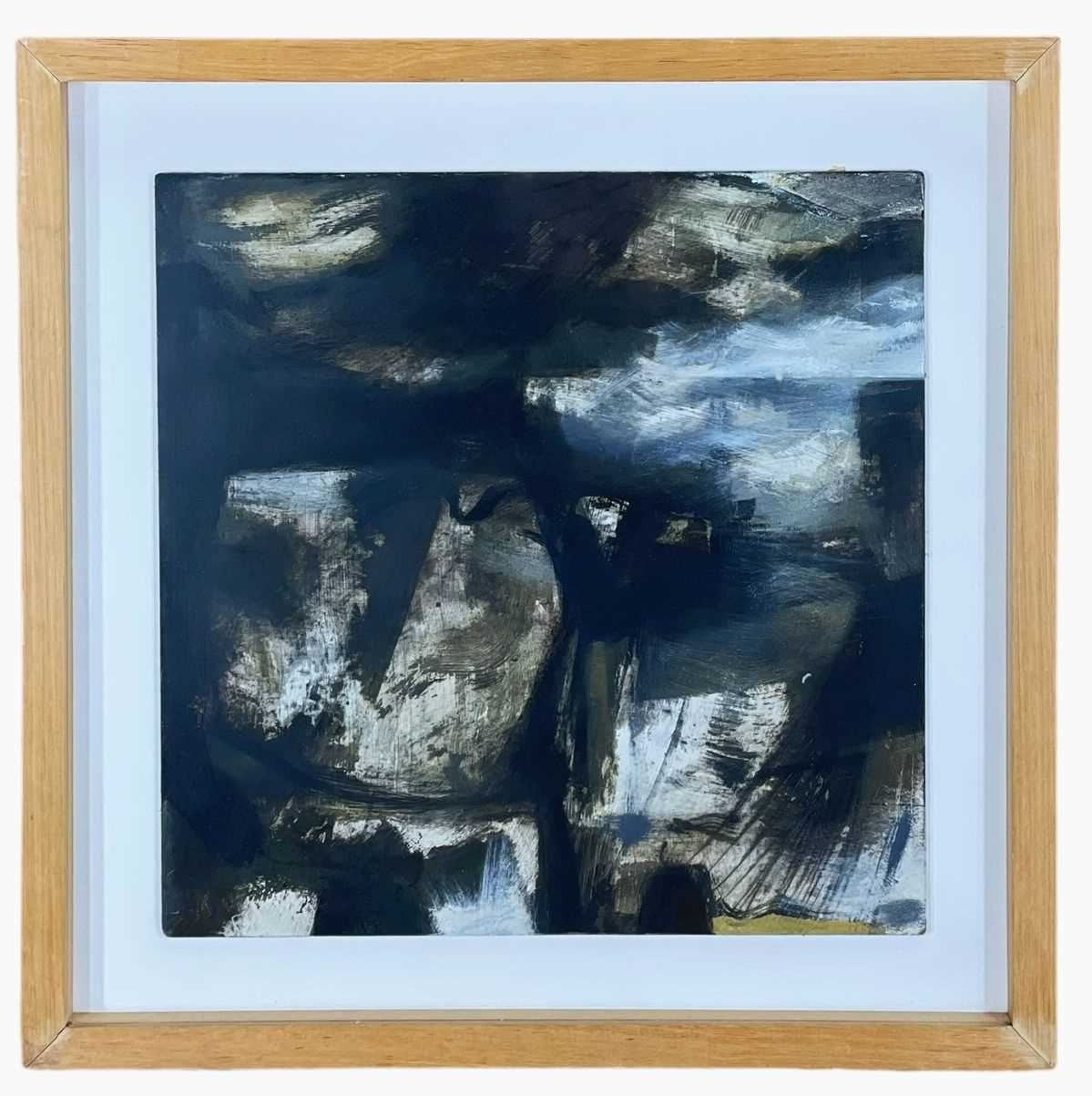 ‡ DICK CHAPPELL (b.1954) oil on panel - entitled verso, 'Beating on Clouds' on Martin Tinney Gallery - Image 2 of 2