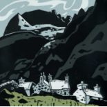 ‡ SIR KYFFIN WILLIAMS RA limited edition (artist proof) linocut - Gwastadnant, fully signed in