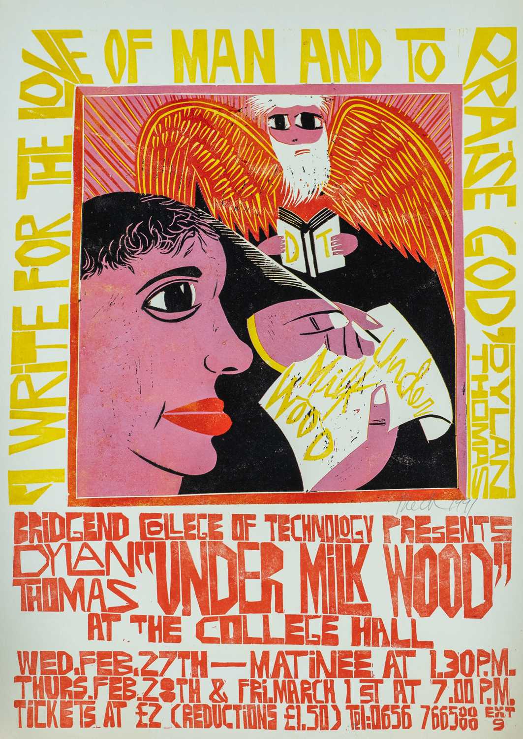 ‡ PAUL PETER PIECH (American-Welsh 1920-1996) four colour lithograph - poster for a production of