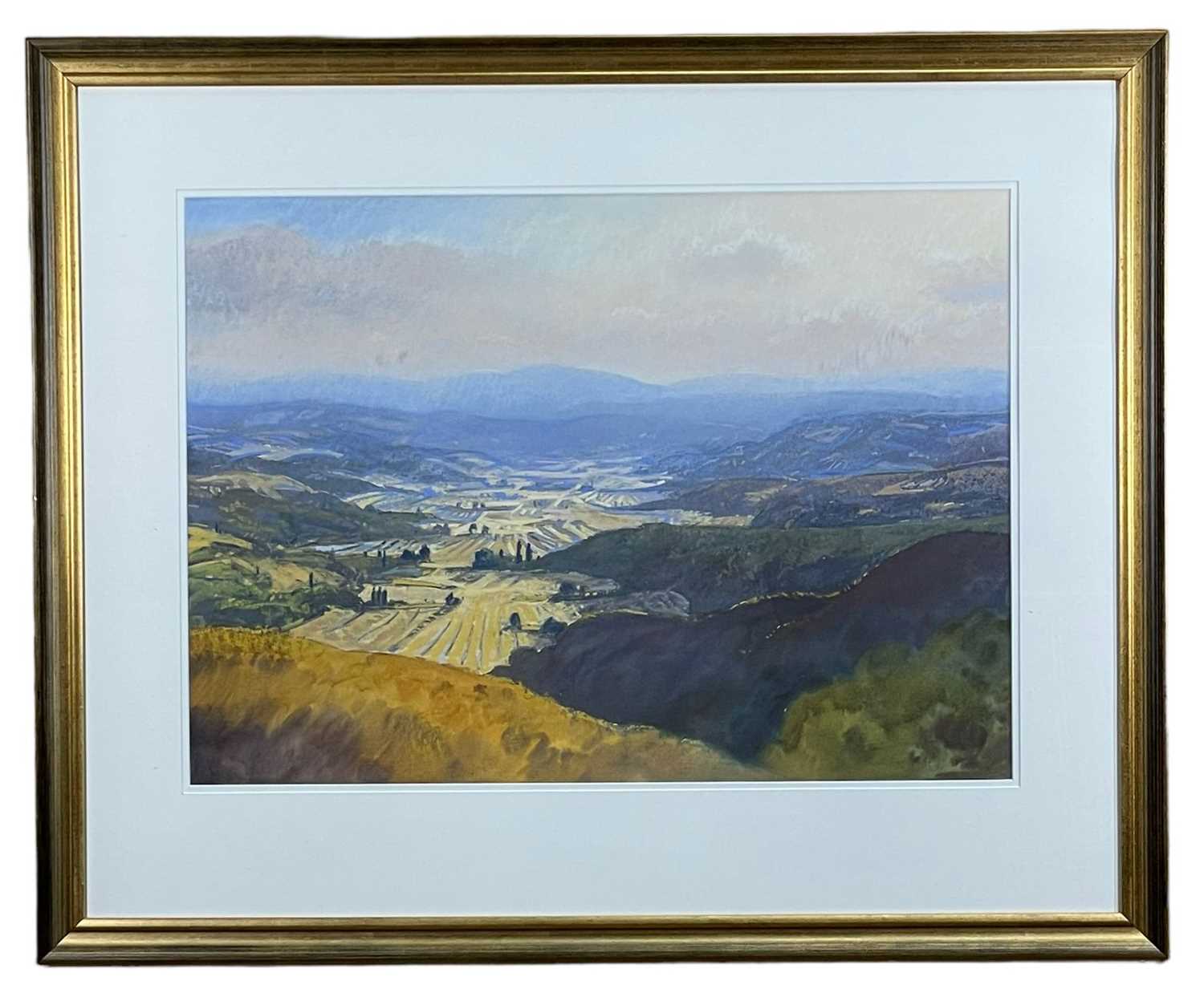 ‡ GARETH THOMAS (Welsh 1955-2019) watercolour - entitled verso, 'Early Evening Near Valreas' on - Image 2 of 2