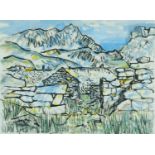 ‡ HELEN STEINTHAL (1911-1991) watercolour - entitled verso, 'Derelict Quarry', signed with initials,