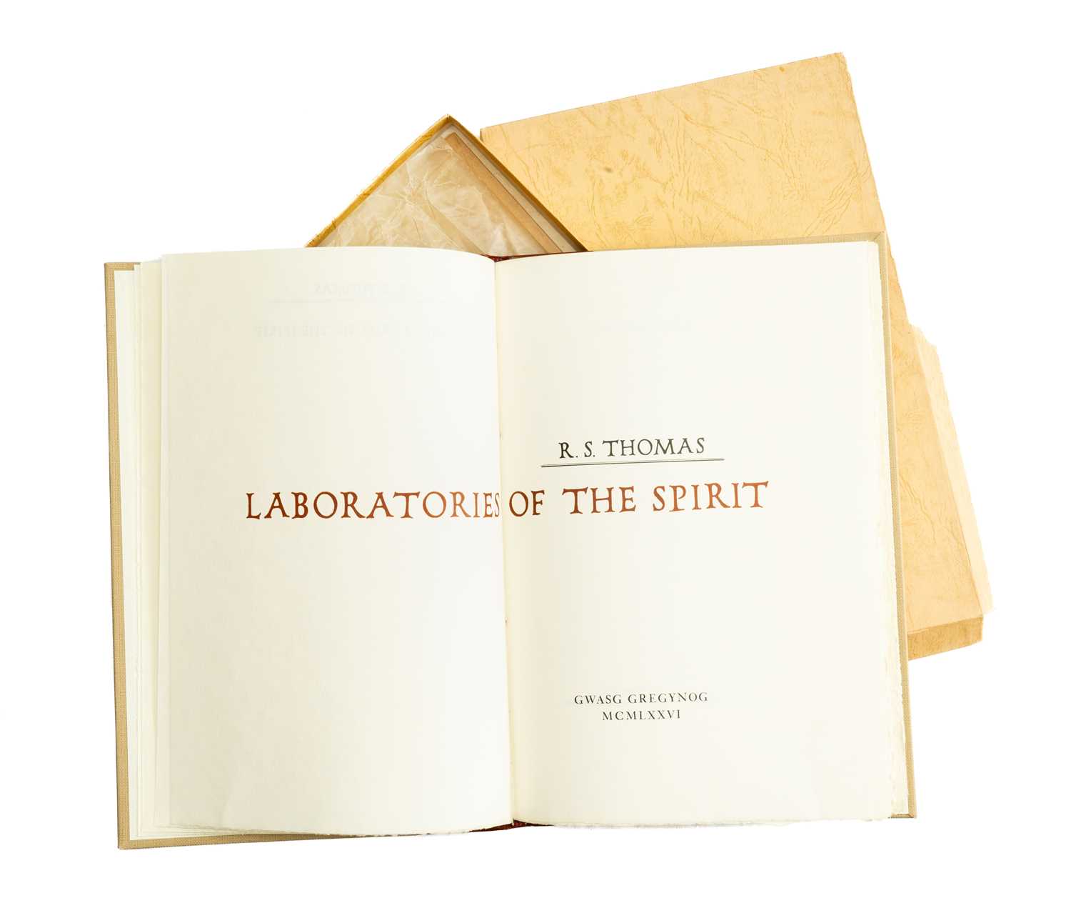 GWASG GREGYNOG PRESS: LABORATORIES OF THE SPIRIT important 1976 limited edition (120/200) '