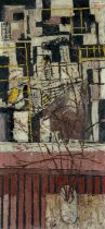 ‡ GWILYM PRICHARD (Welsh 1931-2015) oil on board - entitled verso, 'Twigs by a Window', signed, 90 x