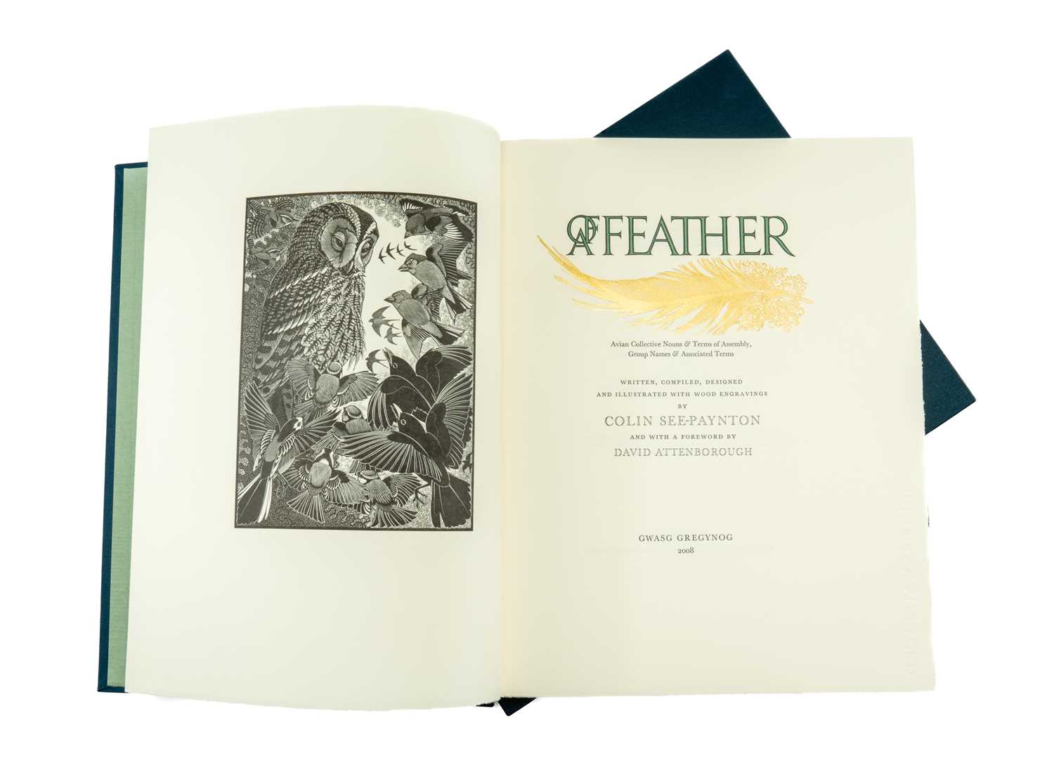 GWASG GREGYNOG PRESS: OF A FEATHER very fine 2008 folio size limited edition (5/150) 'Of a