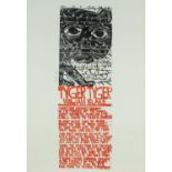 ‡ PAUL PETER PIECH (American-Welsh 1920-1996) two colour lithograph - poem by William Blake entitled