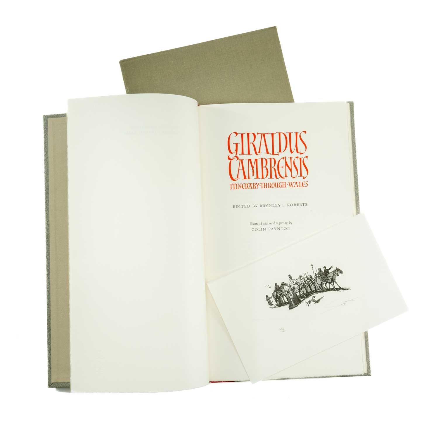 GWASG GREGYNOG PRESS: GIRALDUS CAMBRENSIS ITINERY THROUGH WALES 1989 limited edition (110/280),