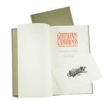 GWASG GREGYNOG PRESS: GIRALDUS CAMBRENSIS ITINERY THROUGH WALES 1989 limited edition (110/280),