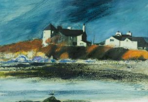 ‡ WILL ROWLANDS (Welsh b.1948) watercolour - entitled verso, 'Penrhyn', signed and dated '02, 50 x