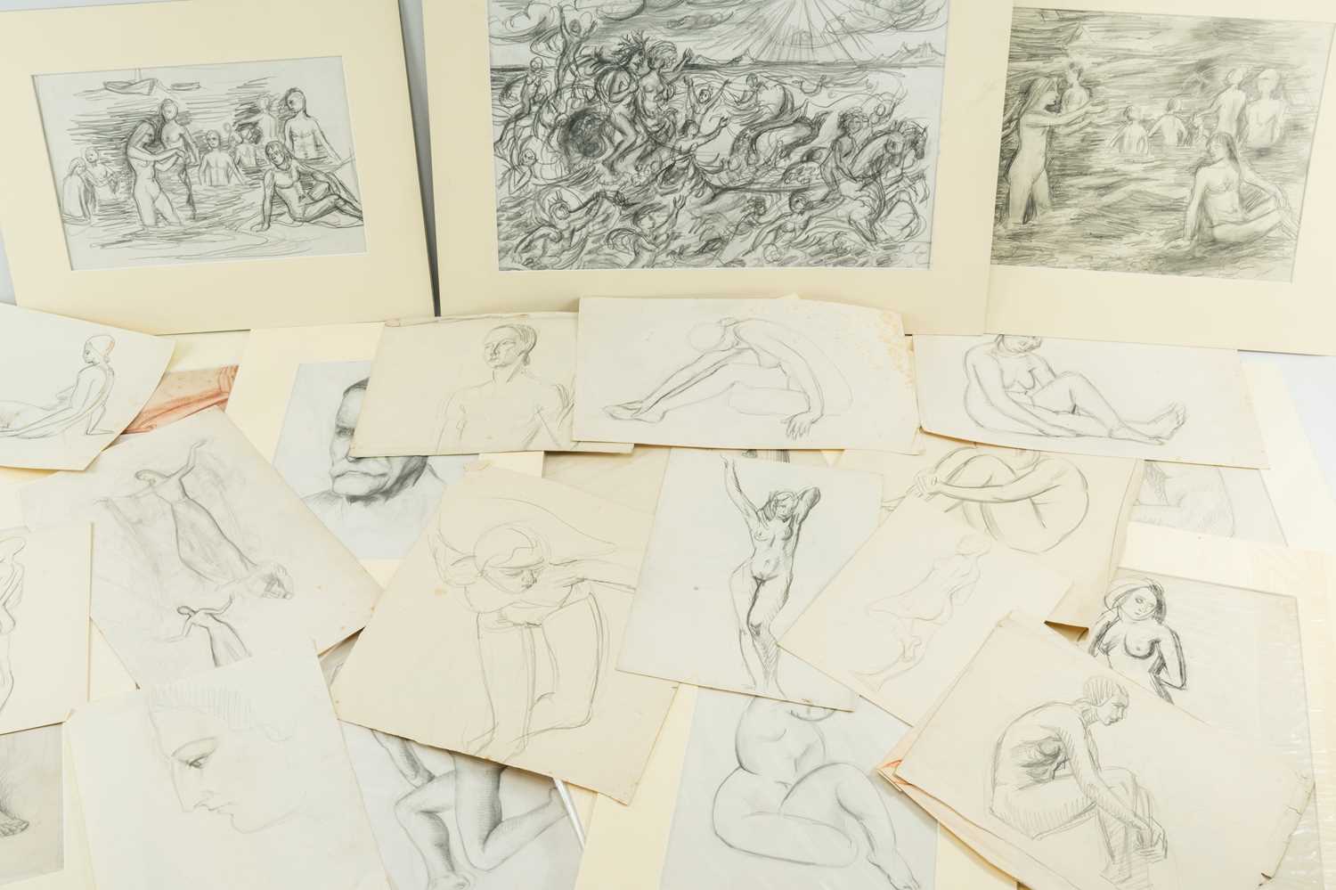 ‡ HELEN STEINTHAL (1911-1991) portfolio of approximately thirty unframed works on paper - early - Image 2 of 10