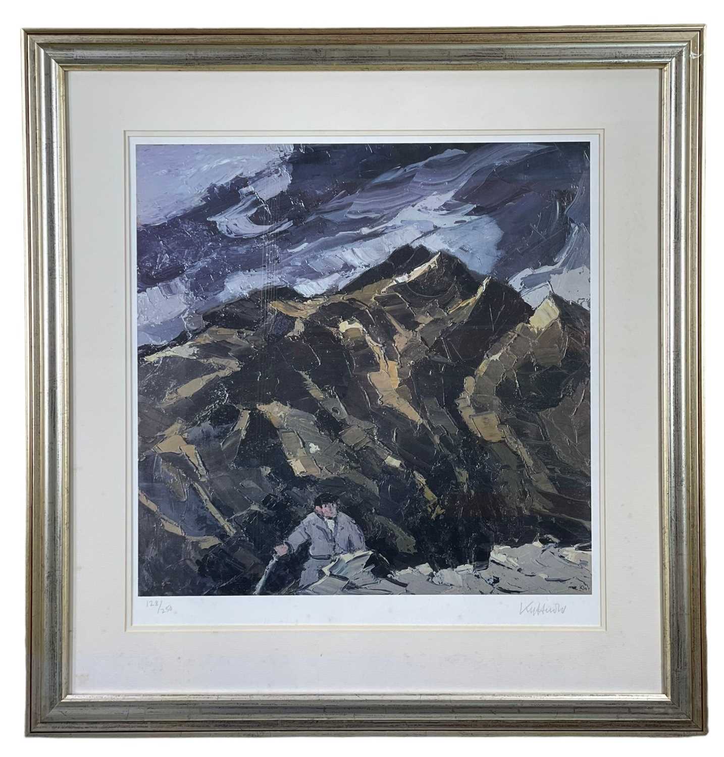 ‡ SIR KYFFIN WILLIAMS RA limited edition (128/250) print - 'Farmer Below Snowdon', fully signed in - Image 2 of 2
