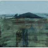 ‡ JACK CRABTREE (b.1938) oil on paper - entitled verso, 'Valleys Landscape', signed, 29 x 30cms