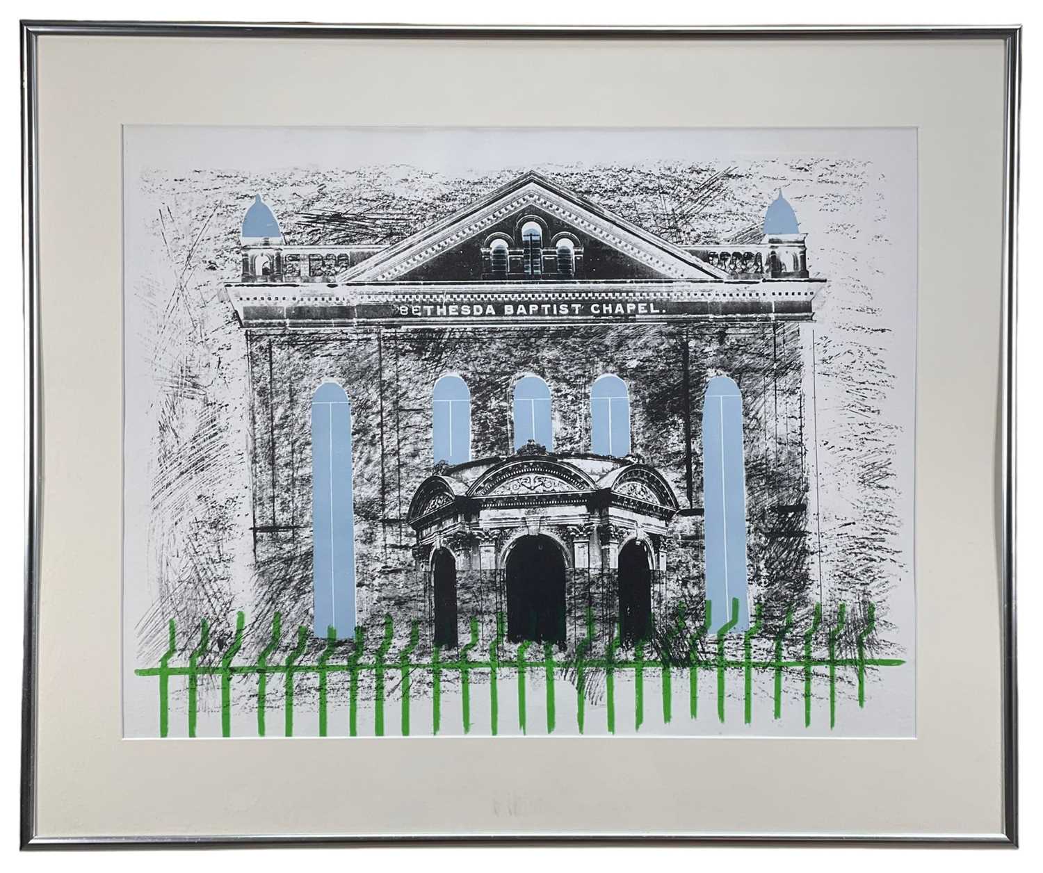 ‡ JOHN PIPER (1903-1992) lithograph - entitled verso, 'Bethesda Baptist Chapel, Swansea', dated - Image 2 of 2