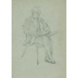 ‡ FELICITY CHARLTON (1913-2009) pencil - entitled verso, 'Portrait of Evan Charlton' on Martin