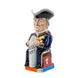 WILKINSON TOBY JUG designed by Sir Francis Carruthers Gould depicting the Right Honourable David