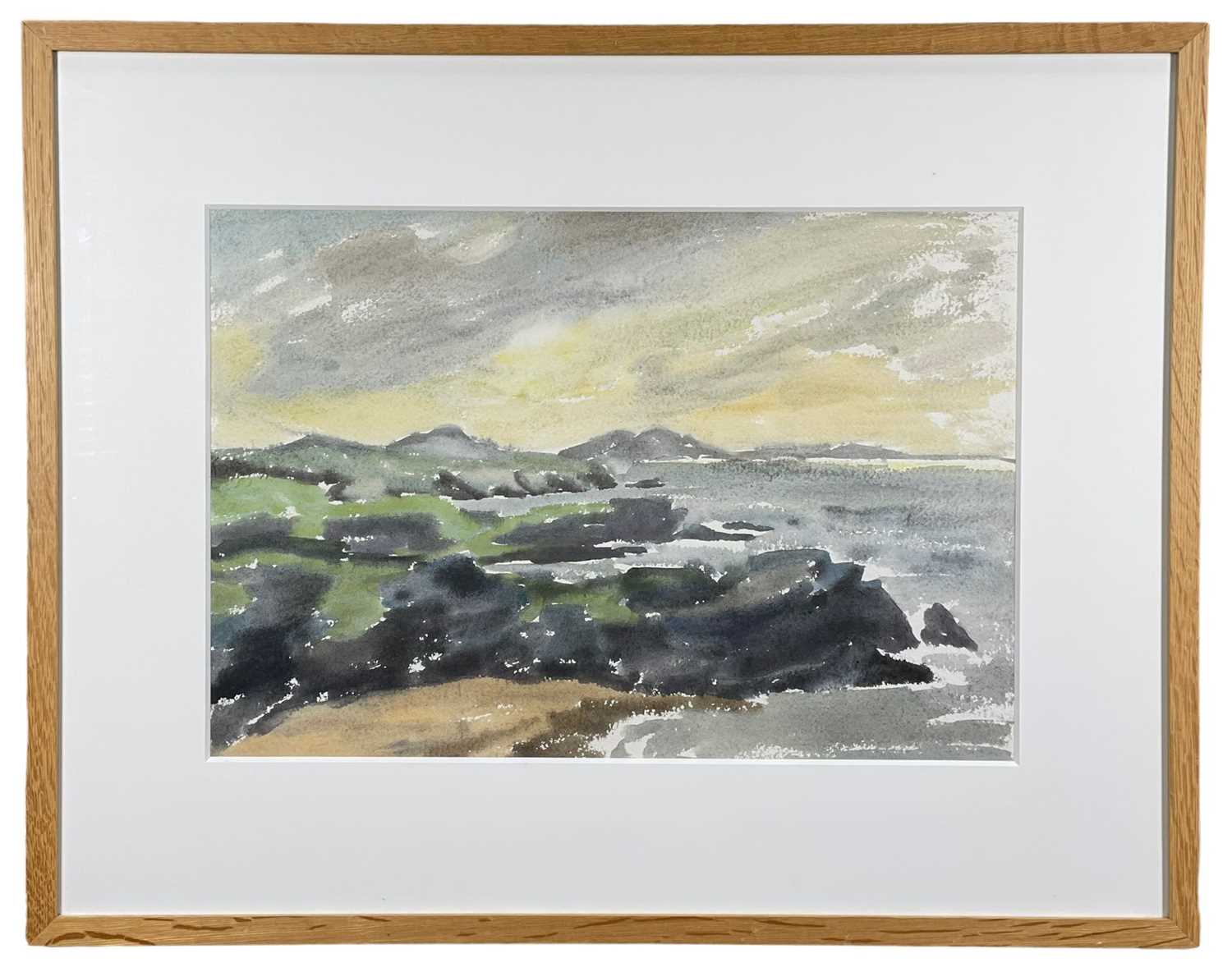 ‡ SIR KYFFIN WILLIAMS RA watercolour on paper - entitled verso, 'Rocks, Fedw Fawr', dated verso - Image 2 of 2