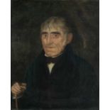 HUGH HUGHES (Welsh 1790–1863) oil on canvas - circa 1812 half-portrait of William Williams, probably