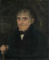 HUGH HUGHES (Welsh 1790–1863) oil on canvas - circa 1812 half-portrait of William Williams, probably